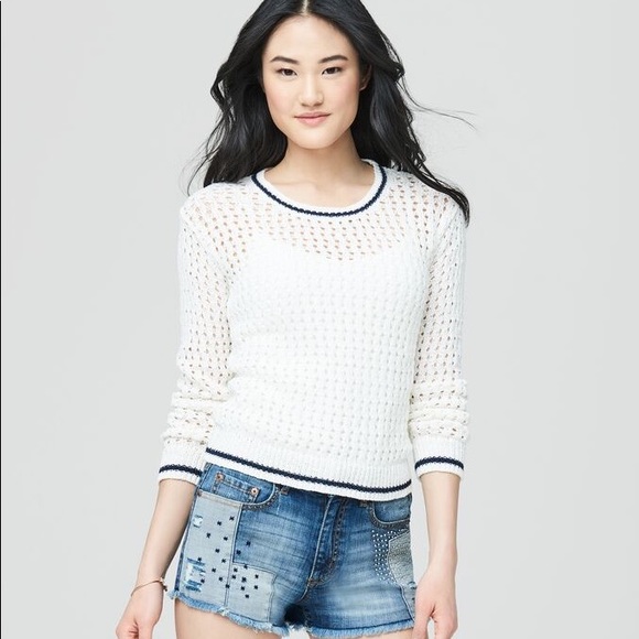 Mid 2000s Aeropostale Open Knit Sweater - Picture 2 of 8